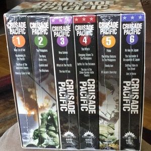 *NEW* VHS Sealed 6 Pack of Crusade in the Pacific Video Series